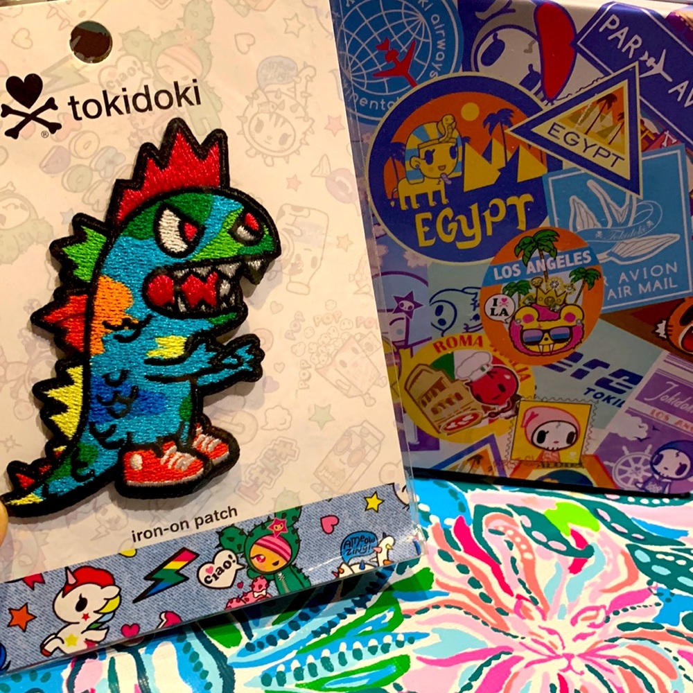 LAST LAST LAST ONE Tokidoki Iron Patch Camo Dino
